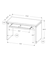 Monarch Specialties Computer Desk - 48" L Top