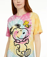 Peanuts Juniors' Snoopy Woodstock Printed Graphic T-Shirt