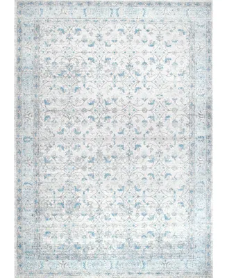 nuLoom Bodrum Vintage-Inspired Rio Aqua 4' x 6' Area Rug