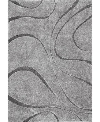 nuLoom Pattern Shag Cozy Soft and Plush Caroyln 7'10" x 10' Area Rug