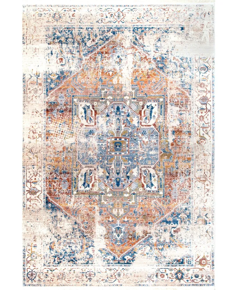 nuLoom Mystic Ehtel Medallion Fringe 8' x 10' Area Rug