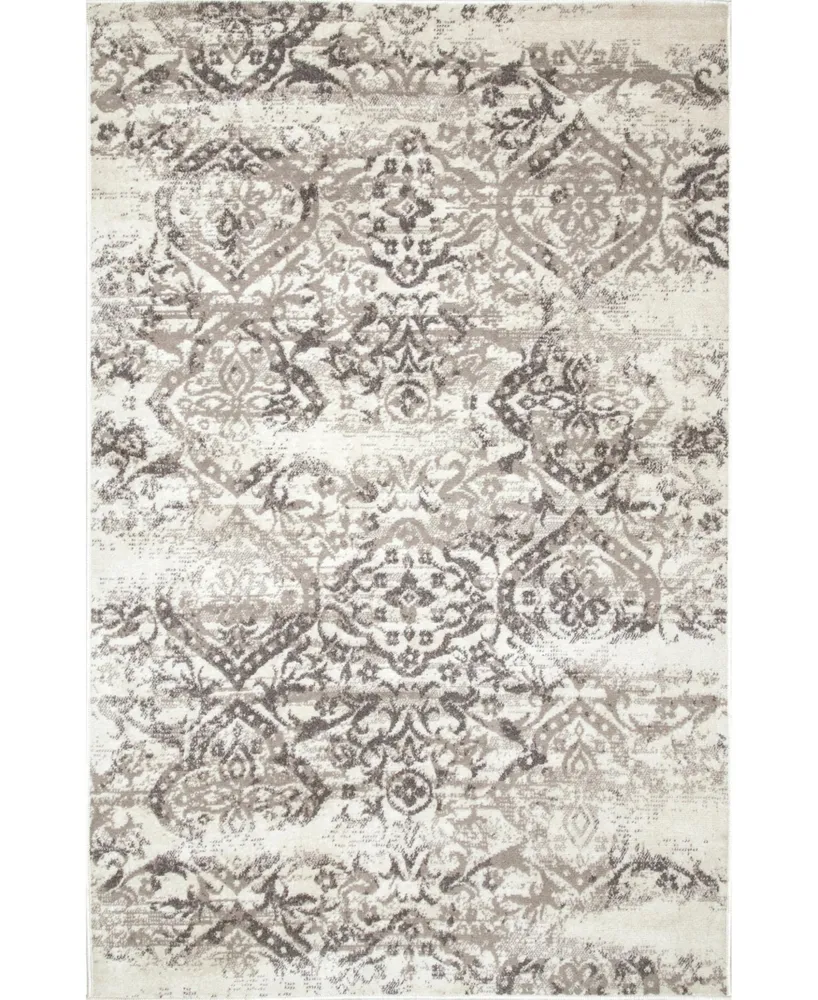 nuLoom Manor Distressed Freja Gray 5' x 8' Area Rug