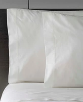 Vera Wang Solid Cotton Percale T400 4 Piece Sheet Set