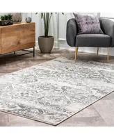 nuLoom Manor Distressed Freja Gray 5' x 8' Area Rug