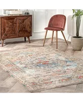 nuLoom Delicate Prima Persian Vintage-Inspired Beige 6'7" x 9' Area Rug