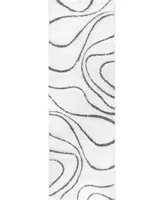 nuLoom Pattern Shag Cozy Soft and Plush Caroyln 3'3" x 5' Area Rug