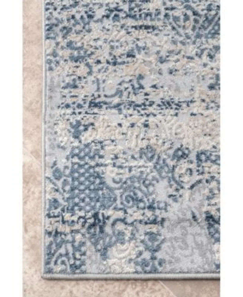 Nuloom Terra Wilde Tribal Distressed Blue Area Rug