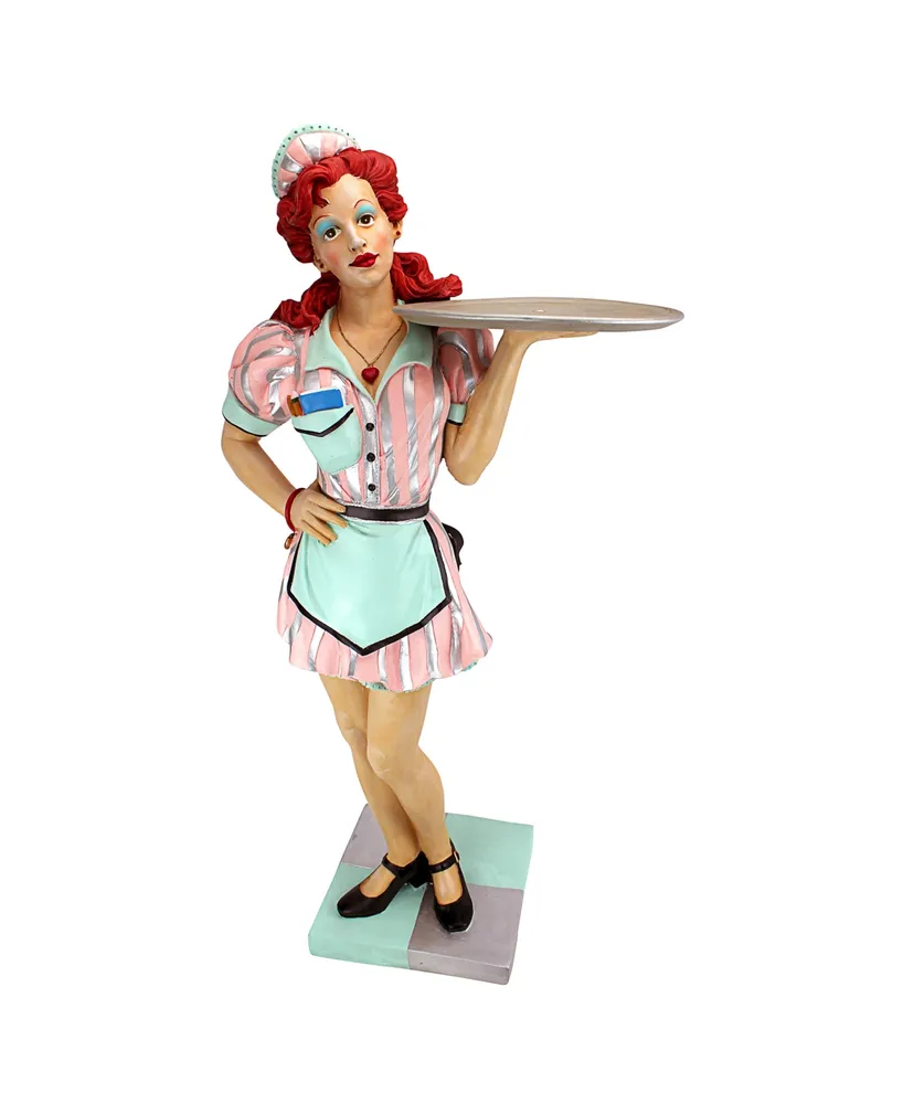 Design Toscano Retro Rosie Diner Dame Serving Table Statue