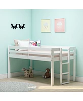 Alaterre Furniture Jasper Twin Wood Junior Loft Bed