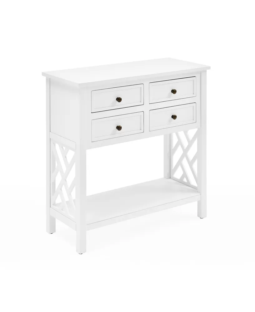 Alaterre Furniture Coventry Wood Console Table with Drawers