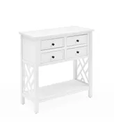 Alaterre Furniture Coventry Wood Console Table with Drawers