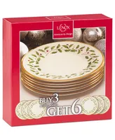 Lenox Holiday Salad Plates, Buy 3 Get 6