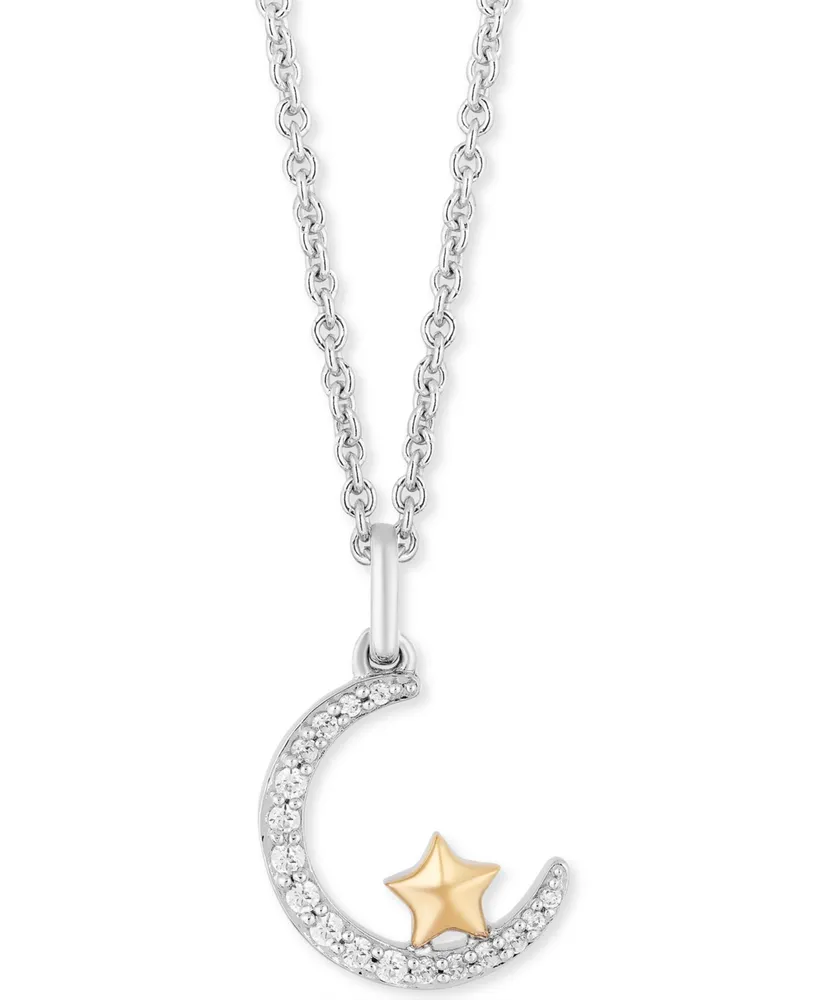 Diamond Moon and Star Necklace | The Hailey Shop