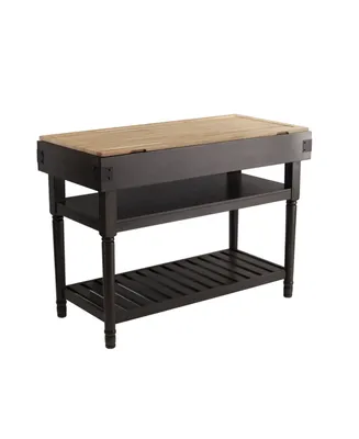 Southern Enterprises Hansberry Stationary Kitchen Island