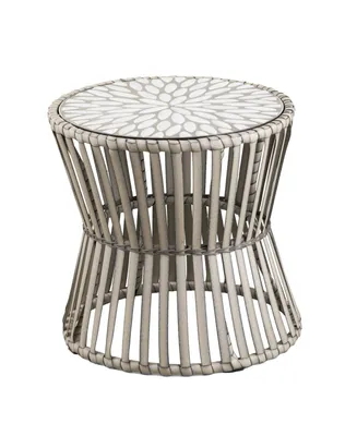 Southern Enterprises Anisa Round Outdoor Side Table