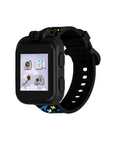 iTouch PlayZoom Black Smartwatch for Kids Airplane Print 42mm