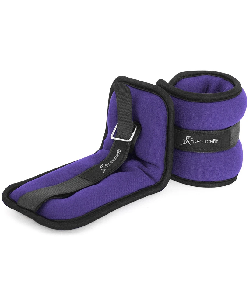 ProsourceFit Ankle Weights 2.5, Set of 2, Purple