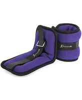 ProsourceFit Ankle Weights 2.5, Set of 2, Purple