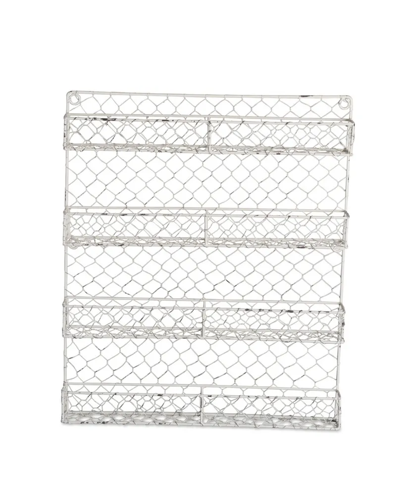 Design Imports 4 Row Chicken Wire Spice Rack