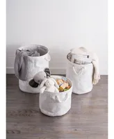 Design Imports Paper Bin Lurex Round Medium