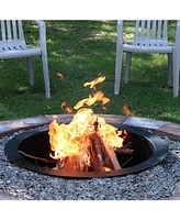 Outdoor Fire Pit Ring - Diy Above or In-Ground Steel Fire Ring Insert