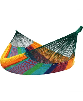 Heavy-Duty Handwoven Xxl Mayan Family Hammock with Thick Cord