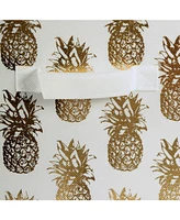 Design Imports Non-woven Polyester Cube Pineapple Square Set of