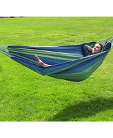 Double Brazilian Cotton Hammock for Outside - 450-Pound Capacity Outdoor Sea Grass