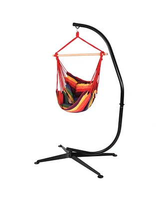 Double Cushion Hanging Rope Hammock Chair