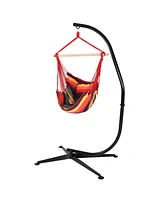 Double Cushion Hanging Rope Hammock Chair