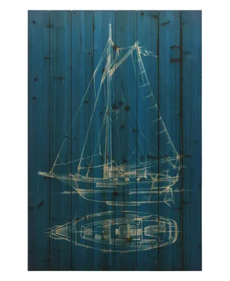 Empire Art Direct Sailing 2 Arte de Legno Digital Print on Solid Wood Wall Art, 45" x 30" x 1.5"