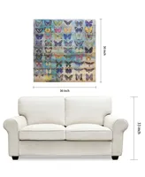 Empire Art Direct Butterflies Arte de Legno Digital Print on Solid Wood Wall Art, 36" x 36" x 1.5"