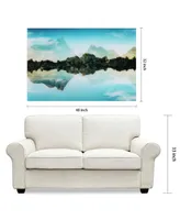 Empire Art Direct Quiet Waters Frameless Free Floating Tempered Glass Panel Graphic Wall Art, 32" x 48" x 0.2"