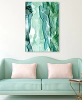 Empire Art Direct Water Women I Frameless Free Floating Tempered Art Glass Wall Art by Ead Art Coop, 48" x 32" x 0.2"