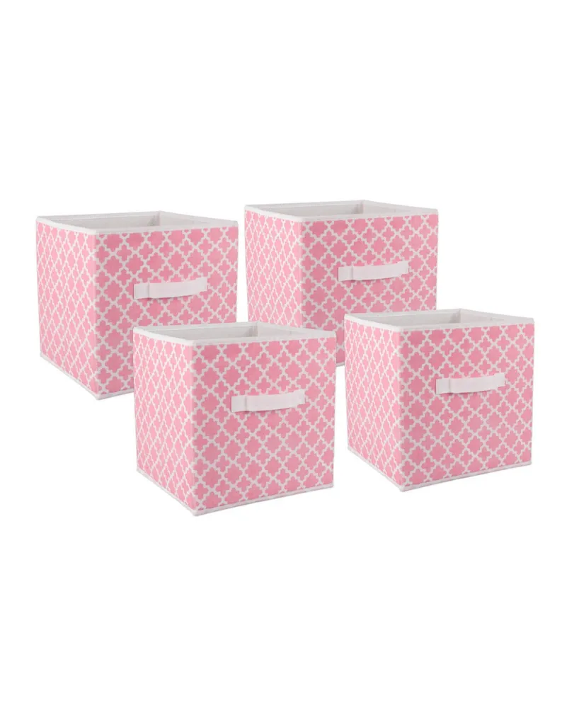 Design Imports Non-woven Polyester Cube Lattice Sorbet Square Set of 4