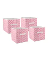 Design Imports Non-woven Polyester Cube Lattice Sorbet Square Set of 4