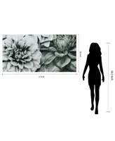 Empire Art Direct Blossoms Frameless Free Floating Tempered Art Glass Wall Art by Ead Art Coop, 36" x 72" x 0.2"