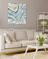 Empire Art Direct Agate Abstract I Frameless Free Floating Tempered Art Glass Abstract Wall Art by Ead Art Coop, 38" x 38" x 0.2"