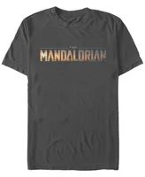 Fifth Sun Star Wars The Mandalorian Title Fill Logo Short Sleeve Men's T-shirt