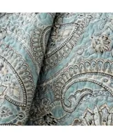 Southshore Fine Linens Classic Paisley 3 Piece Quilt Sham Set