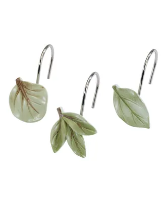 Avanti Ombre Leaves Botanical Resin 12-Pc. Shower Curtain Hooks