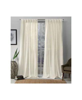 Exclusive Home Curtains Bella Sheer Hidden Tab Top Curtain Panel Pair, 54" x 96"