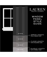 Lauren Ralph Lauren Palisades Room Darkening Back Tab Rod Pocket Curtain Panels