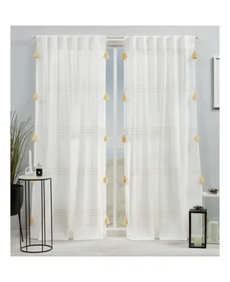 Exclusive Home Curtains Demi Light Filtering Hidden Tab Top Curtain Panel Pair, 54" x 84", Set of 2