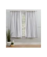 Exclusive Home Curtains Catarina Layered Solid Blackout and Sheer Grommet Top Curtain Panel Pair