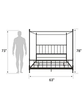 Atwater Living Krissy Canopy Bed, King