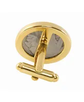 American Coin Treasures Gold-Layered 1913 First-Year-Of-Issue Buffalo Nickel Bezel Coin Cuff Links