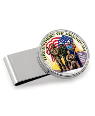 Men's American Coin Treasures Defenders of Freedom Colorized Jfk Half Dollar Coin Money Clip