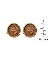 American Coin Treasures 1800's Indian Penny Bezel Coin Cuff Links