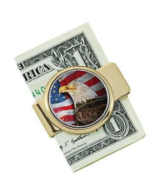 Men's American Coin Treasures American Bald Eagle Colorized Jfk Half Dollar Money Clip